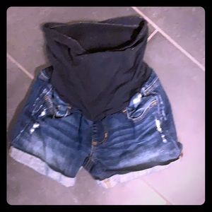 Pea in the pod maternity XS jean shorts